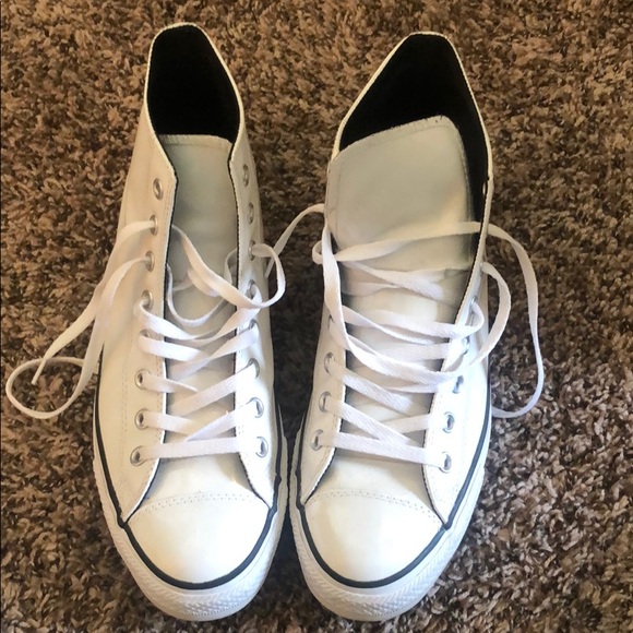 white patent leather chuck taylors